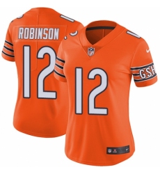 Women's Nike Chicago Bears #12 Allen Robinson Limited Orange Rush Vapor Untouchable NFL Jersey