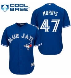 Youth Majestic Toronto Blue Jays #47 Jack Morris Replica Blue Alternate MLB Jersey