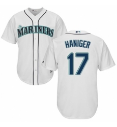 Youth Majestic Seattle Mariners #17 Mitch Haniger Replica White Home Cool Base MLB Jersey