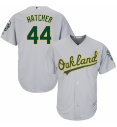 Youth Majestic Oakland Athletics #44 Chris Hatcher Authentic Grey Road Cool Base MLB Jersey