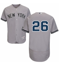 Men's Majestic New York Yankees #26 Tyler Austin Grey Road Flex Base Authentic Collection MLB Jersey