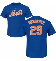 MLB Nike New York Mets #29 Devin Mesoraco Royal Blue Name & Number T-Shirt