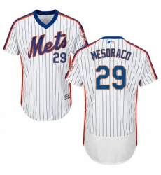 Men's Majestic New York Mets #29 Devin Mesoraco White Alternate Flex Base Authentic Collection MLB Jersey