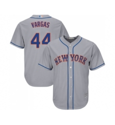 Youth New York Mets #44 Jason Vargas Authentic Grey Road Cool Base Baseball Jersey