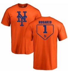 MLB Nike New York Mets #1 Amed Rosario Orange RBI T-Shirt