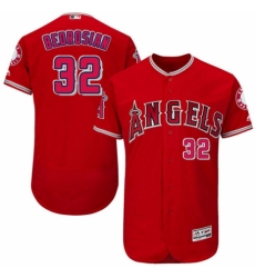 Men's Majestic Los Angeles Angels of Anaheim #32 Cam Bedrosian Red Alternate Flex Base Authentic Collection MLB Jersey