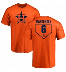 MLB Nike Houston Astros #6 Jake Marisnick Orange RBI T-Shirt