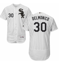 Men's Majestic Chicago White Sox #30 Nicky Delmonico White Home Flex Base Authentic Collection MLB Jersey