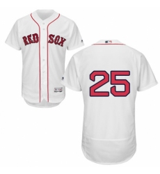 Men's Majestic Boston Red Sox #25 Tony Conigliaro White Home Flex Base Authentic Collection MLB Jersey