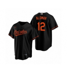 Women's Baltimore Orioles #12 Roberto Alomar Nike Black Replica Alternate Jersey