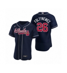Men's Atlanta Braves #26 Mike Foltynewicz Nike Navy Authentic 2020 Alternate Jerseys