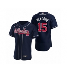 Men's Atlanta Braves #15 Sean Newcomb Nike Navy Authentic 2020 Alternate Jersey