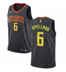 Youth Nike Atlanta Hawks #6 Omari Spellman Swingman Black NBA Jersey - Icon Edition