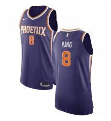 Men's Nike Phoenix Suns #8 George King Authentic Purple NBA Jersey - Icon Edition