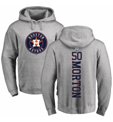 MLB Nike Houston Astros #50 Charlie Morton Ash Backer Pullover Hoodie