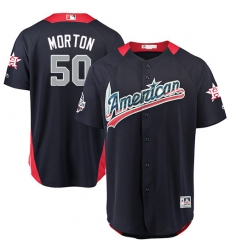 Youth Majestic Houston Astros #50 Charlie Morton Game Navy Blue American League 2018 MLB All-Star MLB Jersey