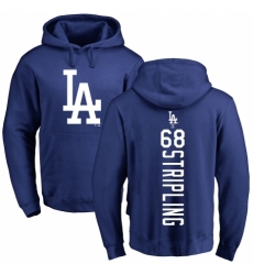MLB Nike Los Angeles Dodgers #68 Ross Stripling Royal Blue Backer Pullover Hoodie