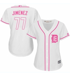 Women's Majestic Detroit Tigers #77 Joe Jimenez Authentic White Fashion Cool Base MLB Jersey