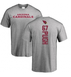 NFL Nike Arizona Cardinals #67 Justin Pugh Ash Backer T-Shirt
