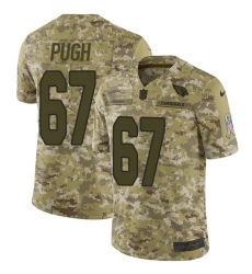 Youth Nike Arizona Cardinals #67 Justin Pugh Limited Camo 2018 Salute to Service NFL Jersey