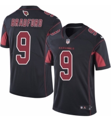 Men's Nike Arizona Cardinals #9 Sam Bradford Elite Black Rush Vapor Untouchable NFL Jersey