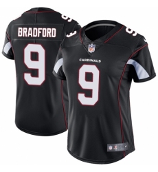 Women's Nike Arizona Cardinals #9 Sam Bradford Black Alternate Vapor Untouchable Limited Player NFL Jersey