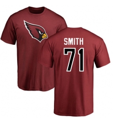 NFL Nike Arizona Cardinals #71 Andre Smith Maroon Name & Number Logo Personalized T-Shirt