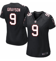 Women's Nike Atlanta Falcons #9 Garrett Grayson Game Black Alternate NFL Jersey