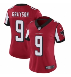 Women's Nike Atlanta Falcons #9 Garrett Grayson Red Team Color Vapor Untouchable Elite Player NFL Jersey