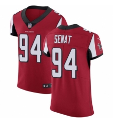 Men's Nike Atlanta Falcons #94 Deadrin Senat Red Team Color Vapor Untouchable Elite Player NFL Jersey