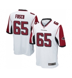 Men's Atlanta Falcons #65 Brandon Fusco Game White Football Jersey