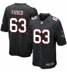 Men's Nike Atlanta Falcons #63 Brandon Fusco Game Black Alternate NFL Jersey