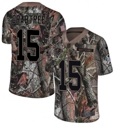 Men's Nike Baltimore Ravens #15 Michael Crabtree Limited Camo Salute to Service NFL Jersey