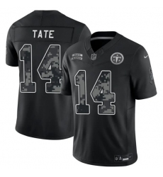 Men's Tennessee Titans #14 Carnell Tate Black F.U.S.E. 2026 Salute to Service Limited Football Stitched Jersey