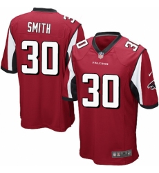 Men's Nike Atlanta Falcons #30 Ito Smith Game Red Team Color NFL Jersey