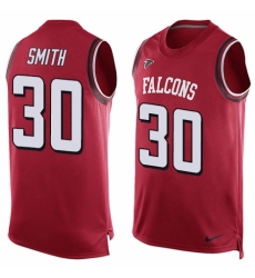 Men's Nike Atlanta Falcons #30 Ito Smith Limited Red Player Name & Number Tank Top NFL Jersey