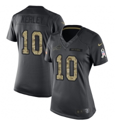 Women's Nike Buffalo Bills #10 Jeremy Kerley Limited Black 2016 Salute to Service NFL Jersey