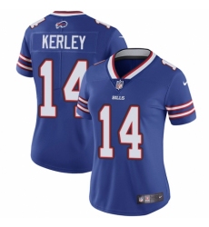 Women's Nike Buffalo Bills #14 Jeremy Kerley Royal Blue Team Color Vapor Untouchable Elite Player NFL Jersey