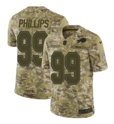 Youth Nike Buffalo Bills #99 Harrison Phillips Limited Camo 2018 Salute to Service NFL Jersey