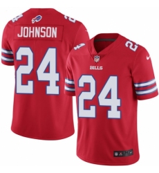Youth Nike Buffalo Bills #24 Taron Johnson Limited Red Rush Vapor Untouchable NFL Jersey