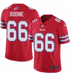Men's Nike Buffalo Bills #66 Russell Bodine Elite Red Rush Vapor Untouchable NFL Jersey