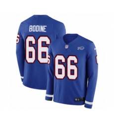 Youth Nike Buffalo Bills #66 Russell Bodine Limited Royal Blue Therma Long Sleeve NFL Jersey