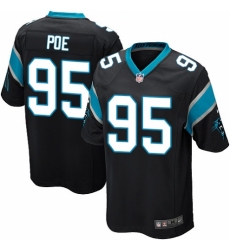 Men's Nike Carolina Panthers #95 Dontari Poe Game Black Team Color NFL Jersey