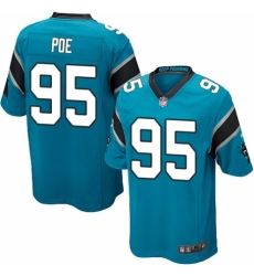 Men's Nike Carolina Panthers #95 Dontari Poe Game Blue Alternate NFL Jersey