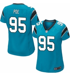 Women's Nike Carolina Panthers #95 Dontari Poe Game Blue Alternate NFL Jersey