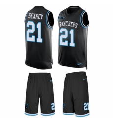 Men's Nike Carolina Panthers #21 Da'Norris Searcy Limited Black Tank Top Suit NFL Jersey