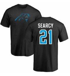 NFL Nike Carolina Panthers #21 Da'Norris Searcy Black Name & Number Logo T-Shirt