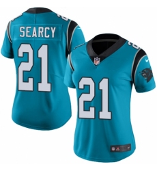Women's Nike Carolina Panthers #21 Da'Norris Searcy Blue Alternate Vapor Untouchable Elite Player NFL Jersey