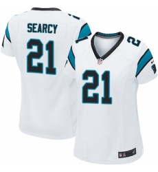 Women's Nike Carolina Panthers #21 Da'Norris Searcy Game White NFL Jersey