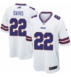 Men's Nike Buffalo Bills #22 Vontae Davis Game White NFL Jersey